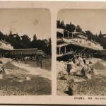 (Русский) Купальня в Алупке. Стереопара. Крым. 1910 год.